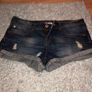 Denim shorts